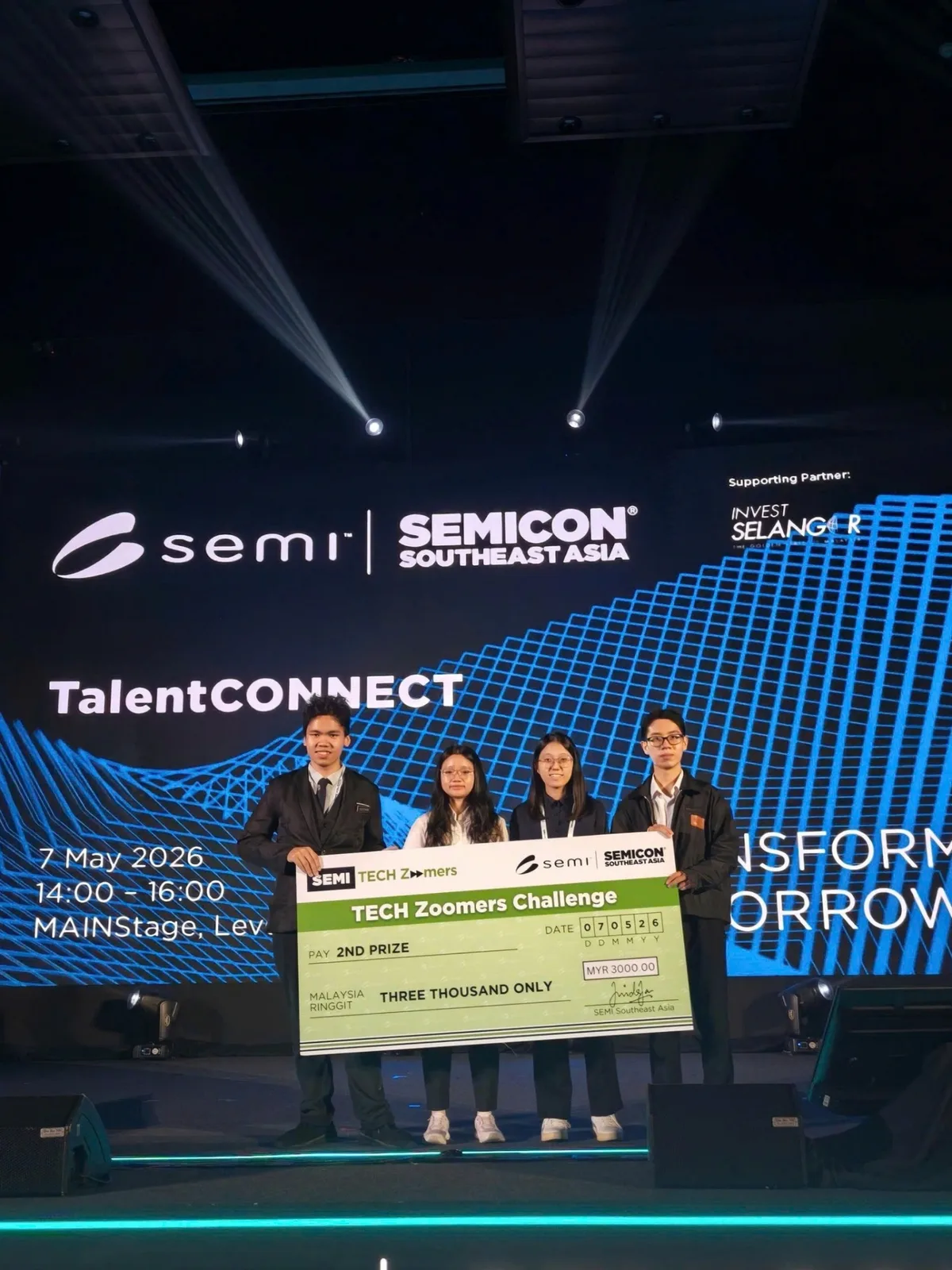 Sân khấu TalentConnect tại SEMICON Southeast Asia 2026
